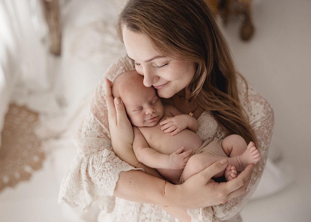 Mama mit Babyjunge
